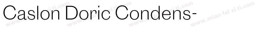 Caslon Doric Condens字体转换